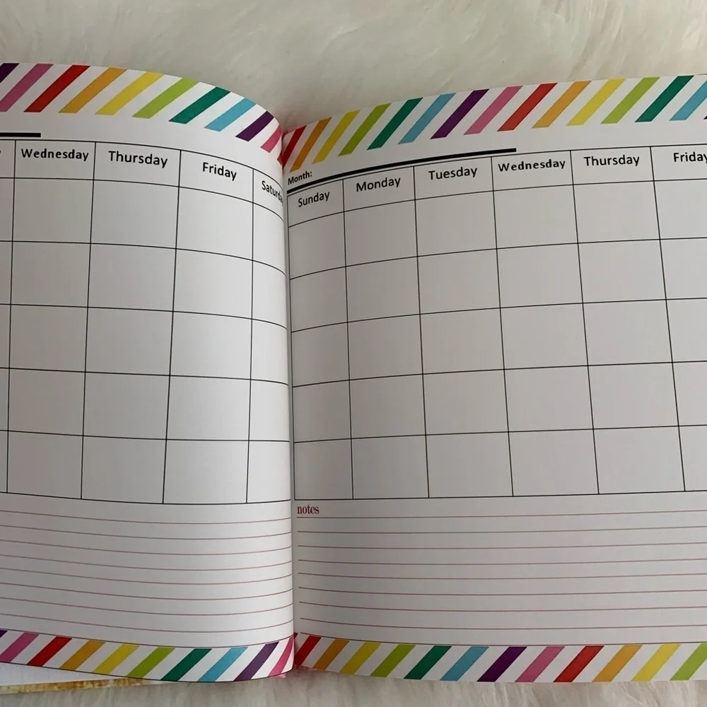 8x8 Address Planner Book Hibiscus Pink Gold